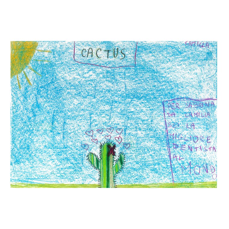 Disegno di un bambino per la Dott.ssa Sabrina