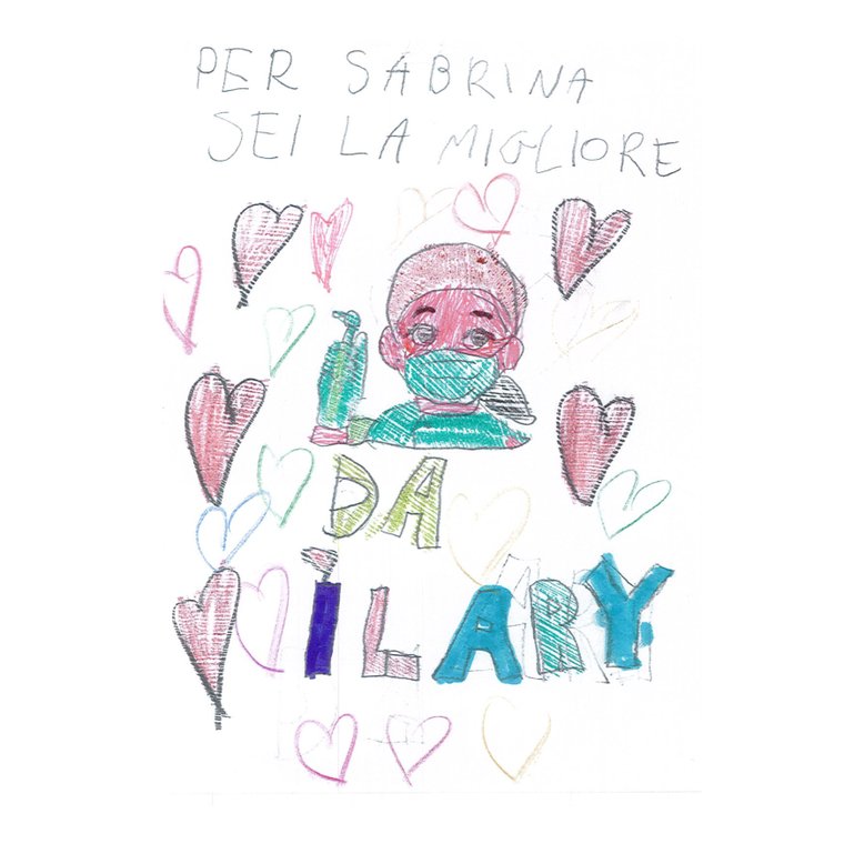 Disegno di un bambino per la Dott.ssa Sabrina