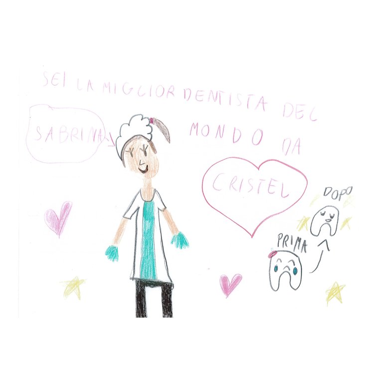 Disegno di un bambino per la Dott.ssa Sabrina