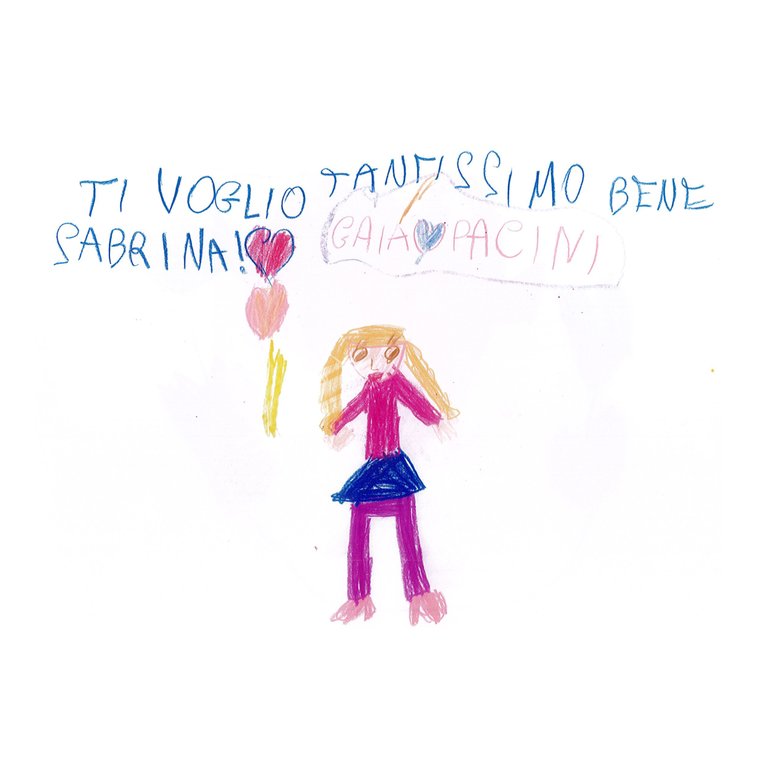 Disegno di un bambino per la Dott.ssa Sabrina