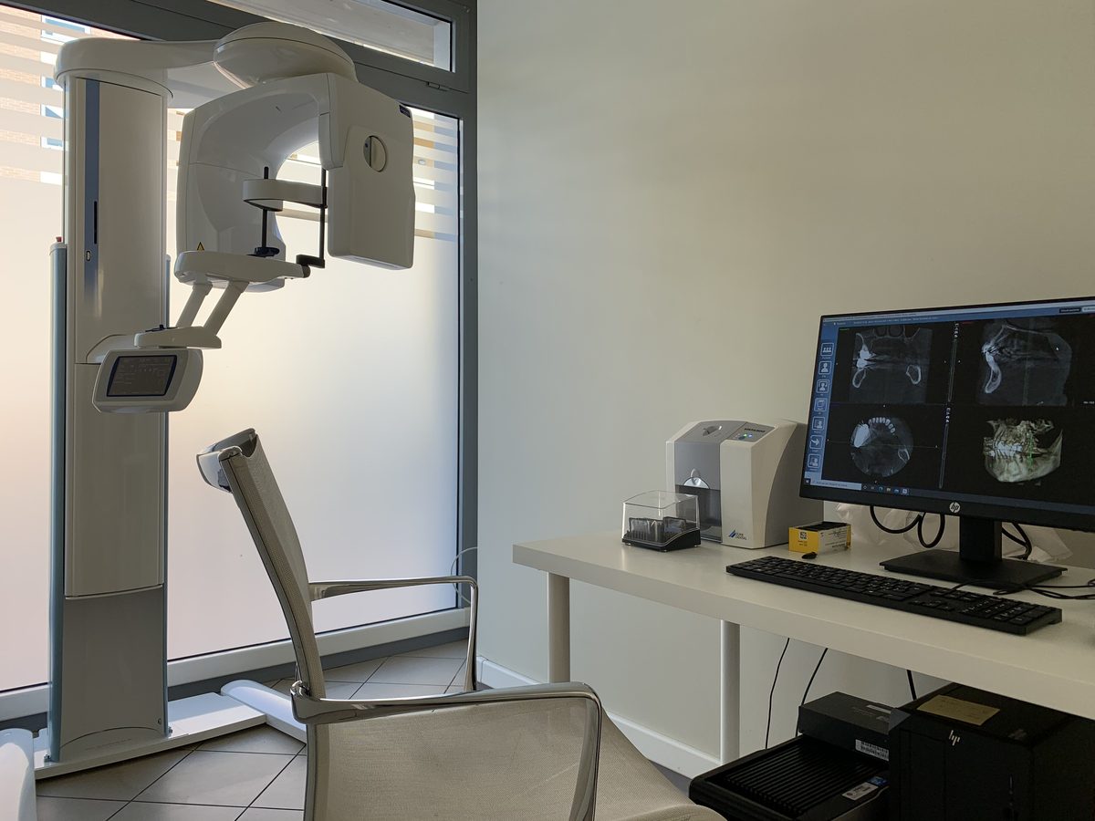 La sala di diagnostica con il sistema RX 3D (CBCT) dello studio